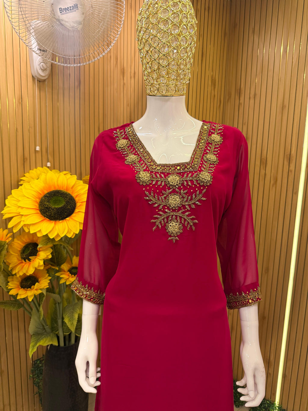 Rani Pink Embroidered Suit Set